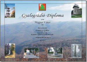 Gyalogr�di� diploma